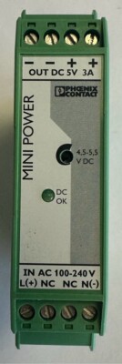 Phoenix Contact Mini Power / Power Supply / Mini-PS-100-240AC/5DC/3 / 2938714