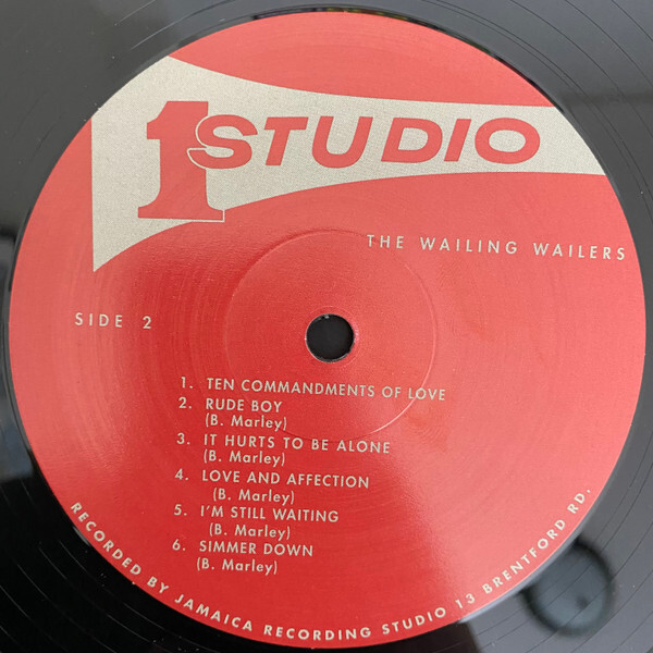 米LP Bob Marley, Wailers Wailing Wailers (Red Vinyl) (若干盤反り/Slight Edge SORLP001R Studio One /00260 The Wailing Wailers – The Wailing Wailers – Vinyl (Red, LP