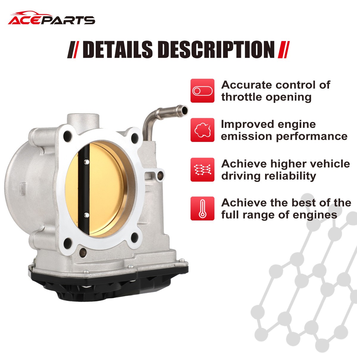 レクサス GS450H 純正 スロットルボディ 22030-31070 For 07-11 Lexus GS450h 16-18 IS350 RC300 Eletronic Throttle Body
