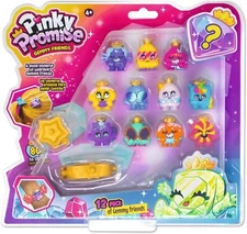 Pinky Promise Gemmy Friends Pretend Play Pack with 12 Surprise Characters