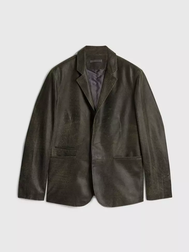 $1998 NWT Brand New John Varvatos Collection Tom Leather Blazer Jacket EU58 US48 - Picture 5 of 12