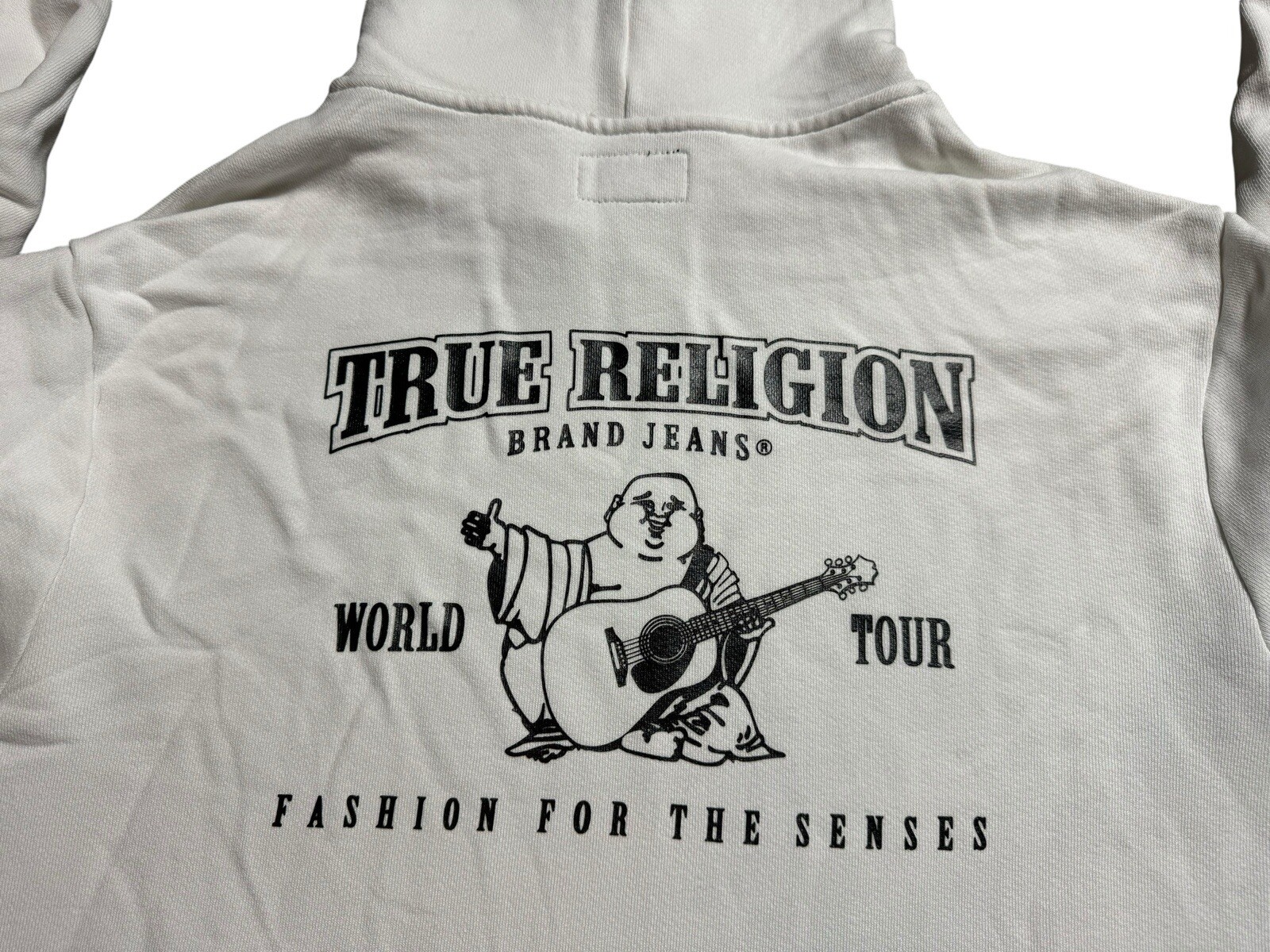 TRUE RELIGION White Pullover Hoodie Sweater Jumper Size XL TG image 4