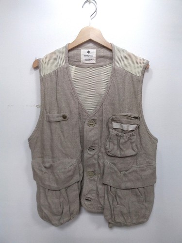 Snow Peak Linen Field Vest Beige