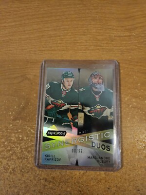 2022-23 UPPER DECK SYNERGY 8/99 GOLD SYNERGISTIC DUOS KAPRIZOV/FLEURY NM/M