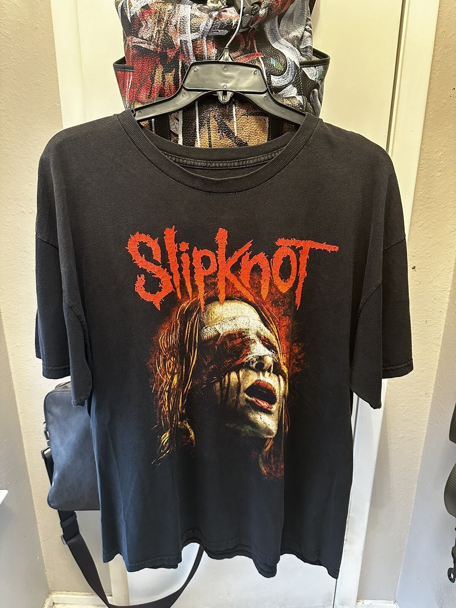 Slipknot ヴィンテージTシャツ Vintage Slipknot Blindfold T shirt Mens Size 25x30 Front And