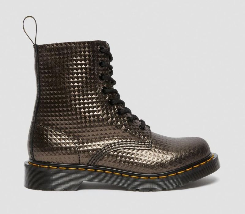 Dr Martens 8 Hole 1460 Gunmetal Emboss image 5
