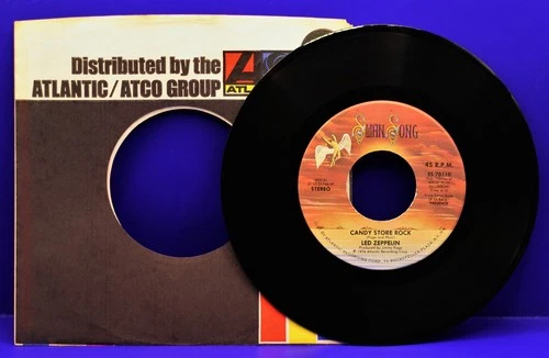 LED ZEPPELIN  Candy Store Rock  45 RPM  SWAN SONG 70110  NM/UNPLAYED