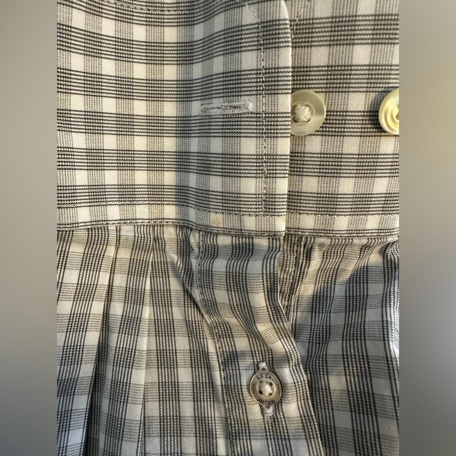 GAP Button Down Shirt Small | Gray Gingham Cotton… - image 5