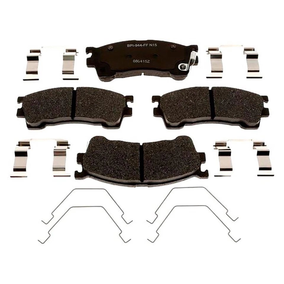 Front Kit Brake Rotors + Metallic Pads & Hardware For 1994-1997 Ford Probe - Image 2 of 4