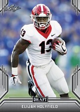10 ct lot Elijah Holyfield 2019 Leaf Draft Football  Rookies RCs