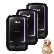 Air Ionizers for Home 3 Pack   Plug in Air Purifier for Home  Cat Litter D...