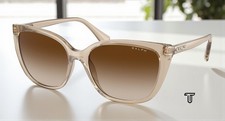 RALPH RA5274 580213 Shiny Trans Brown Gradient Brown 56 mm Women's Sunglasses
