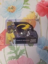 2016 Prizm Collegiate Draft Picks Charles Woodson Die-Cut Helmet Silver SP 