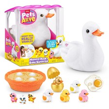 Pets Alive Mommy Duck  Baby Surprise by ZURU Nurturing Play Surprise Hatching