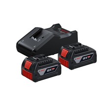 Bosch Professional 18V Akku Starter-Set: 2x 4.0Ah + Schnellladegerät GAL 18V-40