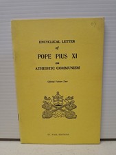 Encyclical Letter of Pope Pius XI on Atheistic Communism PB