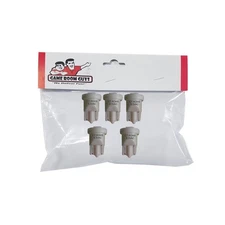 Pkg of 5 #555 White Super LED Light Bulbs