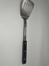 18/8 Stainless Steel Slotted Flipping Spatula With Riveted Handle 15”