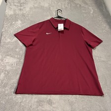 Nike Dri-FIT Franchise Polo Shirt Mens XL Red Golf Performance Short Sleeve