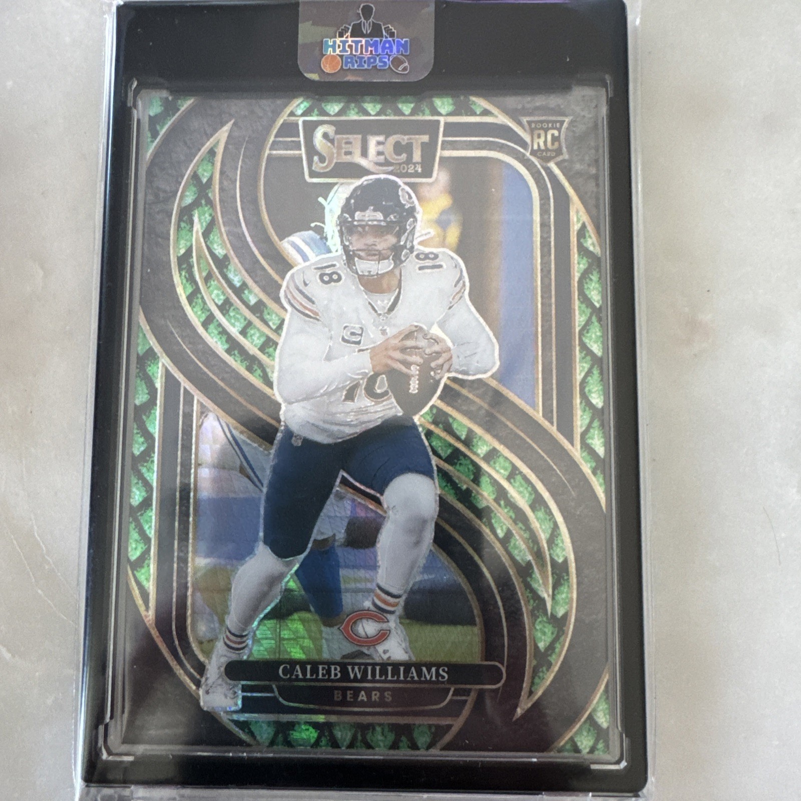 2024 Panini Select -Premier Level Caleb Williams #114 Dragon Scale Prizm/81 (RC)