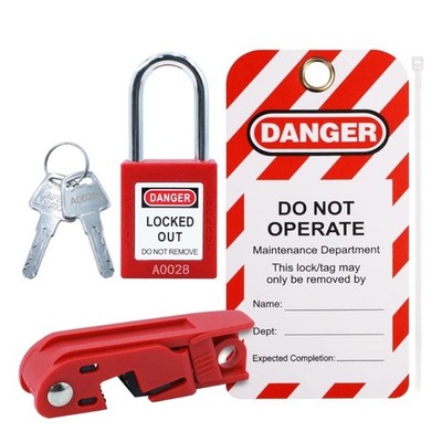 Electrical Safety Breaker Lockout Device Nylons Material Equipment Maintenance