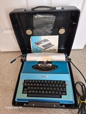 Vintage ROYAL Apollo 12-GT SP-8500 Electric Typewriter ~ Blue thumbnail
