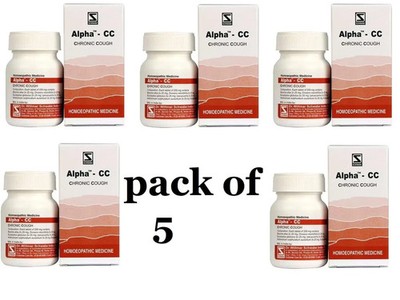 Alpha CC Cough Tablets Pack of 5×20g | Natural Relief from Chronic Cough