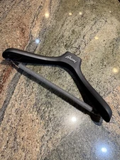 Brioni Luxury Suit Hanger Wide Shoulder Jacket & Trouser Bar Black Authentic