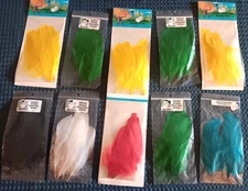 Goose Shoulder Feathers-Hareline-SB-Premium/Select-Asstd Colors-10 packs-30 pair