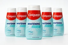 Colgate 2-in-1 Whitening Toothpaste Crystal Mint 4.6 oz-Pack of 5- New Sealed