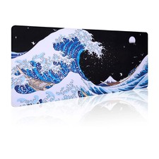 Sea Wave Japanese Art Mouse Pad XL-31.5x11.8 Inch,