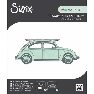 Sizzix Famelits Die & Stamp Set By 49 And Market Journey Home