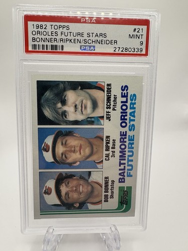 1982 TOPPS #21 CAL RIPKEN JR. RC ORIOLES HOF PSA 9