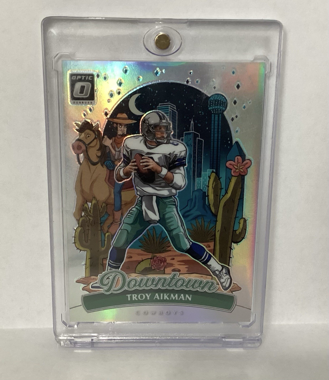 Panini 2025 Donruss Optic Downtown Insert #21 Troy Aikman Dallas Cowboys