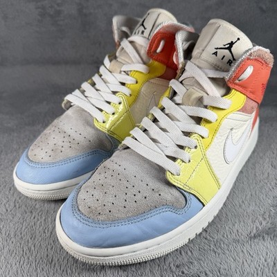 Nike Jordan 1 Mid To My First Coach Damen UK 6 High Top Sneaker Mehrfarbig