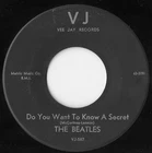 The Beatles Do You Want To Know A Secret / Thank You Girl VJ Black/Silver 45
