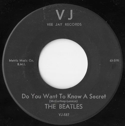 The Beatles Do You Want To Know A Secret / Thank You Girl VJ Black/Silver 45