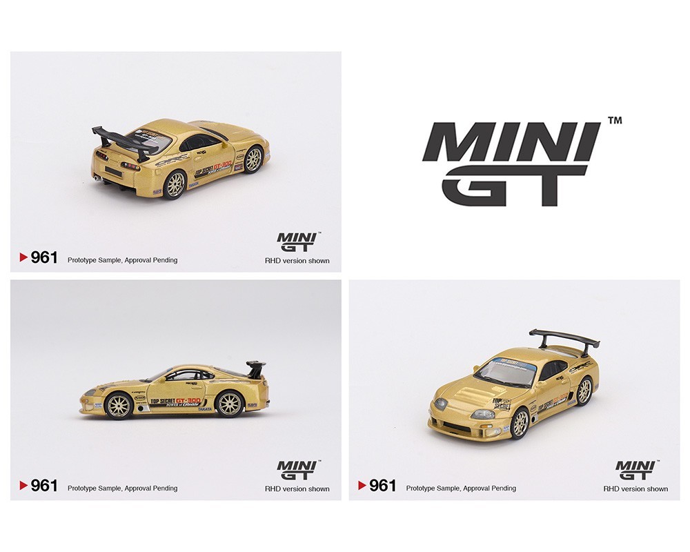 ミニカー Toyota Supra Top Secret GT 300 Mini-GT Toyota Supra (A80) Top Secret GT-300 Top Secret Gold