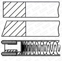 Kolbenringsatz Goetze Engine 08-436907-00 FüR Octavia Golf 1J1 Skoda Vw 1Z5 Polo