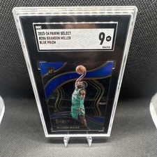 Panini 2023-24 Select Brandon Miller #286 Blue Prizm Rookie SGC 9 Courtside NBA 