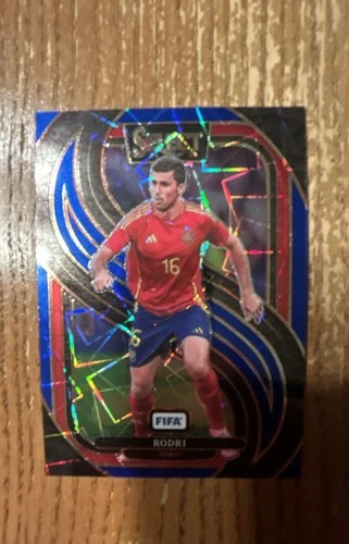 2024-25 Panini Select Fifa - Mezzanine Rodri #189 Blue Lazer Prizm
