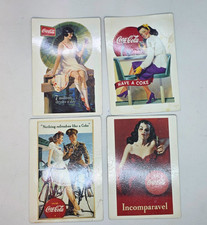 Vtg Photo Magnets Coca Cola Classic Bottle Lady Have a Coke Couple Soldier