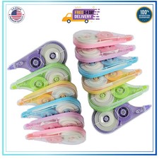 12 Pack White Correction Tape 39.4ft Each Tear Resistant Office School Supplies