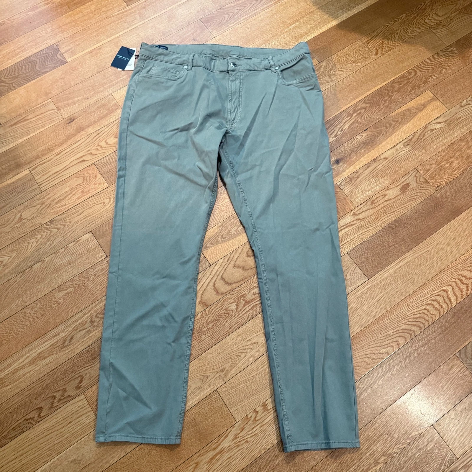 Peter Millar Crown Crafted 5 Pocket Pants Trousers Stretch 40/32 Sage NWT