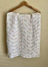 BEBE AU LAIT MUSLIN THICK QUILT BABY BLANKET SWADDLE WILD FLOWER  HALO