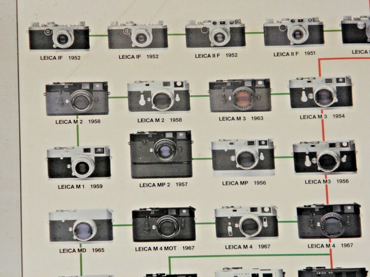 VINTAGE LOVELY POSTER LEICA CAMERA CAMERAS FAMILY TREE LEITZ VINTAGE LOVELY POSTER LEICA CAMERA CAMERAS FAMILY TREE LEITZ