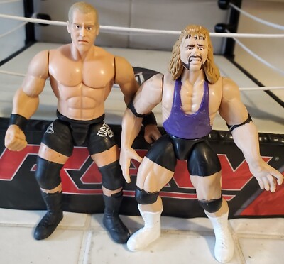 THE JOB Squad JAKKS WRESTLING FIGURE Set 1998 WWE WWF Tag Team Al