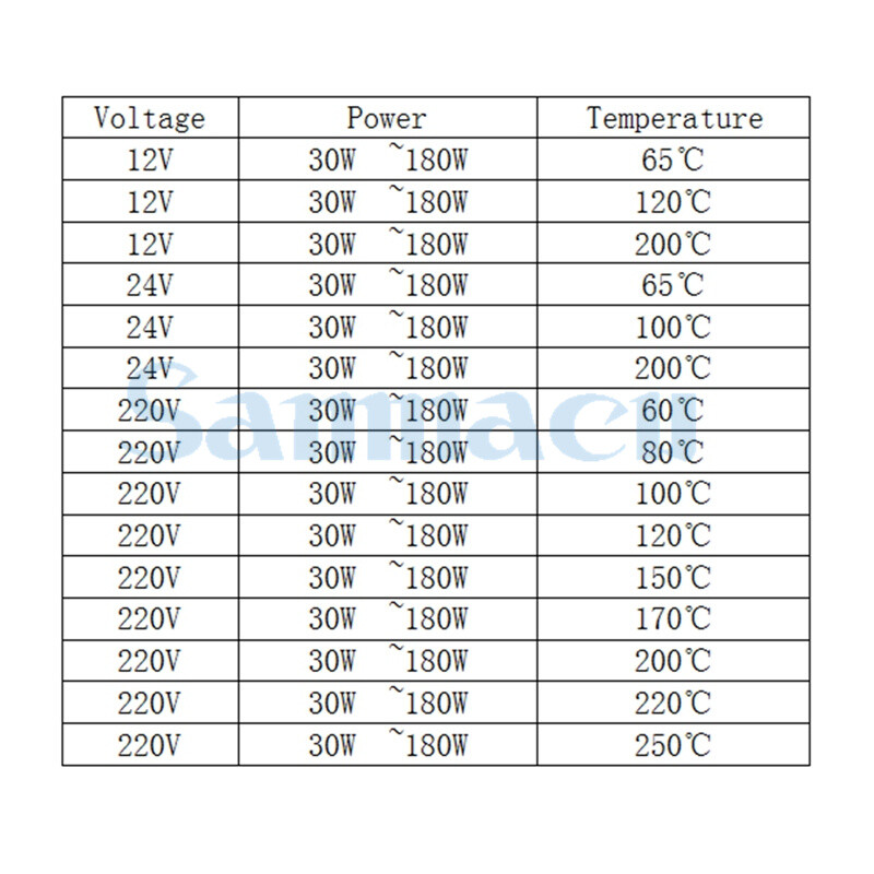 77x62x6mm PTC Heater Plate – 12V-220V, 30W-180W Adjustable, Thermostat Insulated, Aluminum