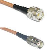 RG400 TNC MALE to BNC FEMALE RF Cable FAST-SHIP LOT