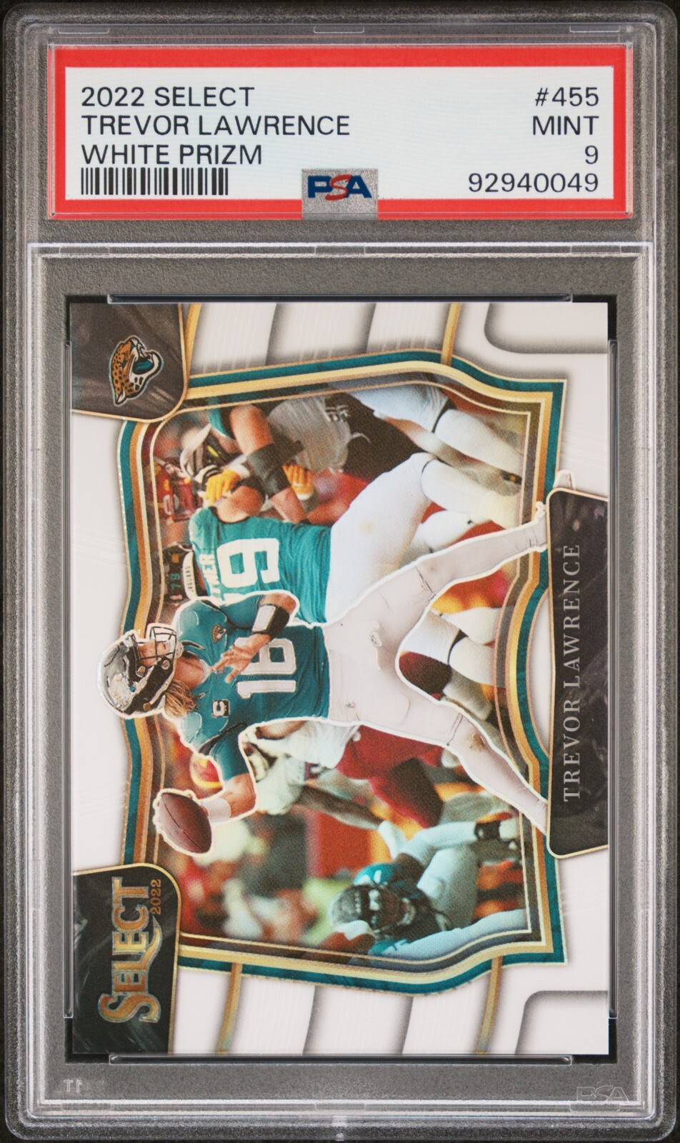 TREVOR LAWRENCE 2022 Panini Select Field Level White Prizm 15/35 #455 JAGUARS